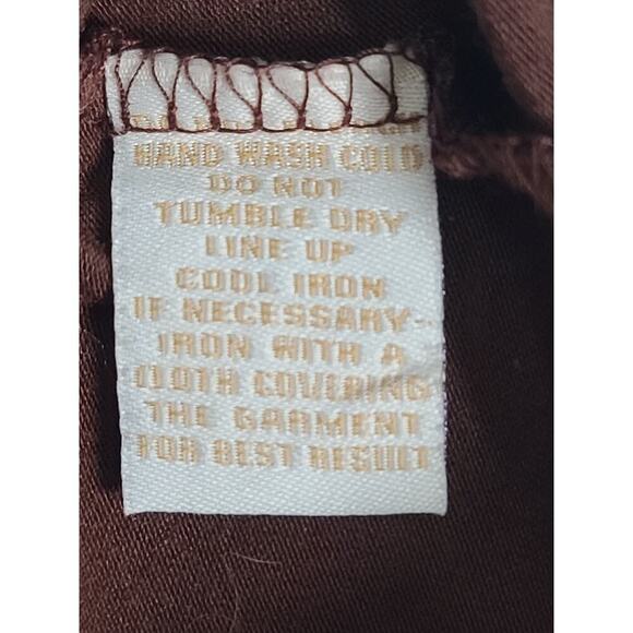 Bogari Y2K Silk blend beaded women's tank brown Hearts Size XXL whimsy feminine - Picture 5 of 8